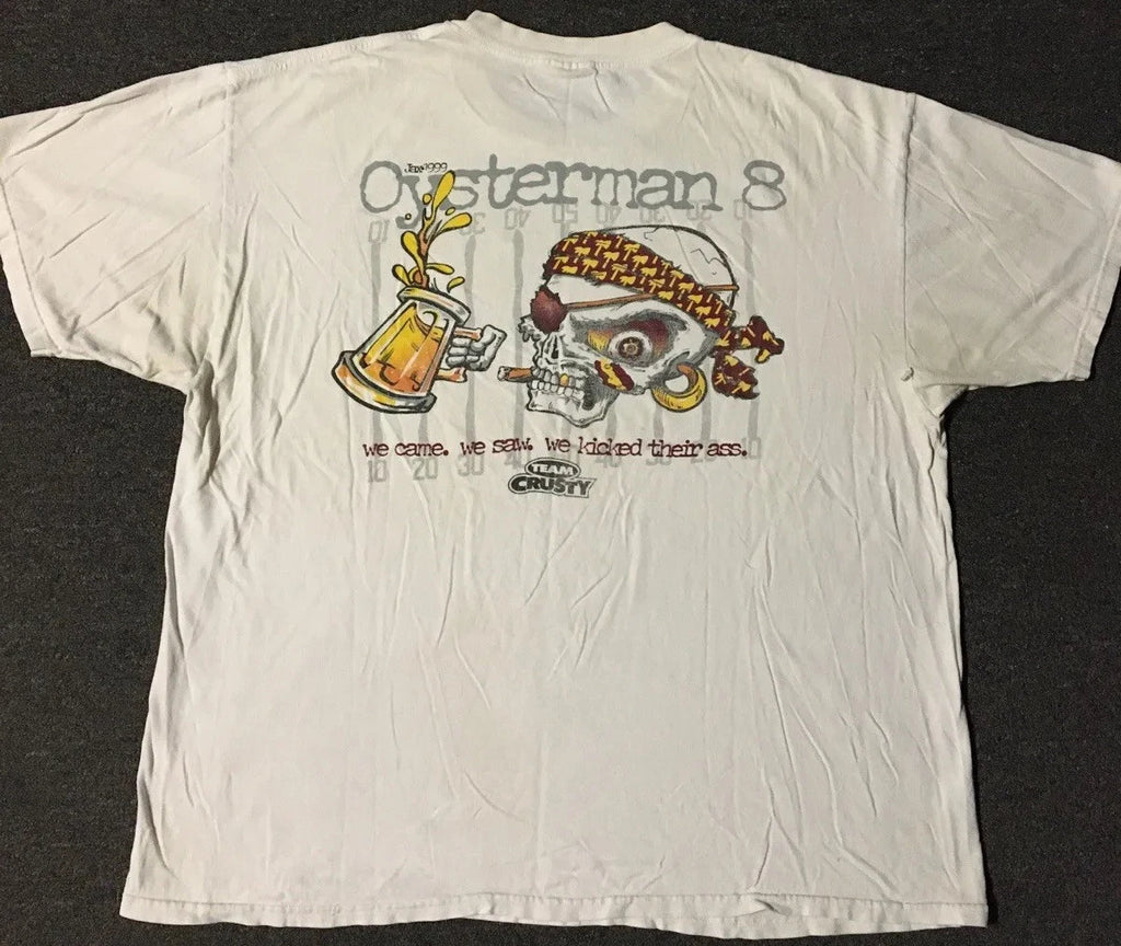 Vtg 90s Puke On Duke Noles Vs Blue Devils Faded Shirt XXL College Funny Beer PE