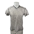 Modern Culture Men's Gray Heather Short Sleeve Basic V Neck T Shirt Tee Top Sz M