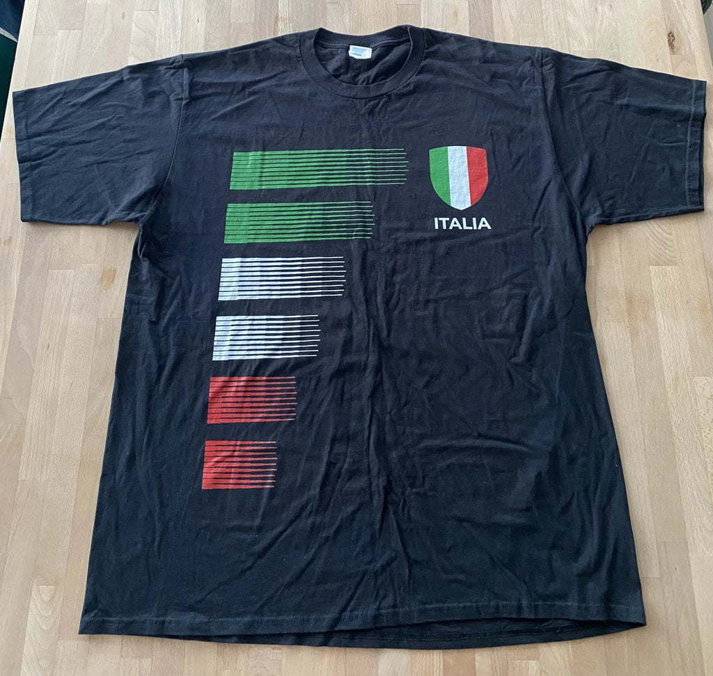 Italy Flag Crest Graphic Shirt Size XL ITALIA Soccer Football Streetwear Style