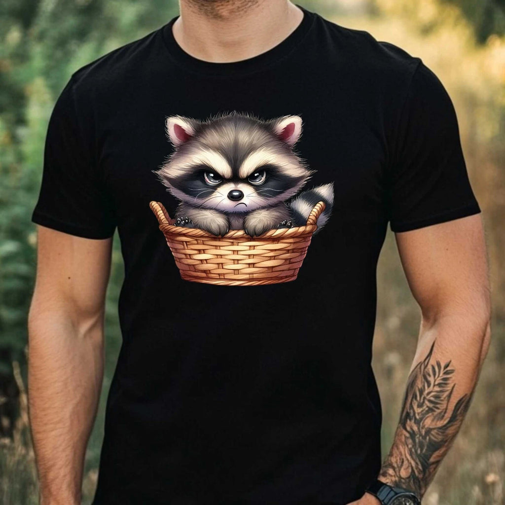 Mens Funny Grumpy Animal Print Cotton T-Shirt Size XS to 5XL