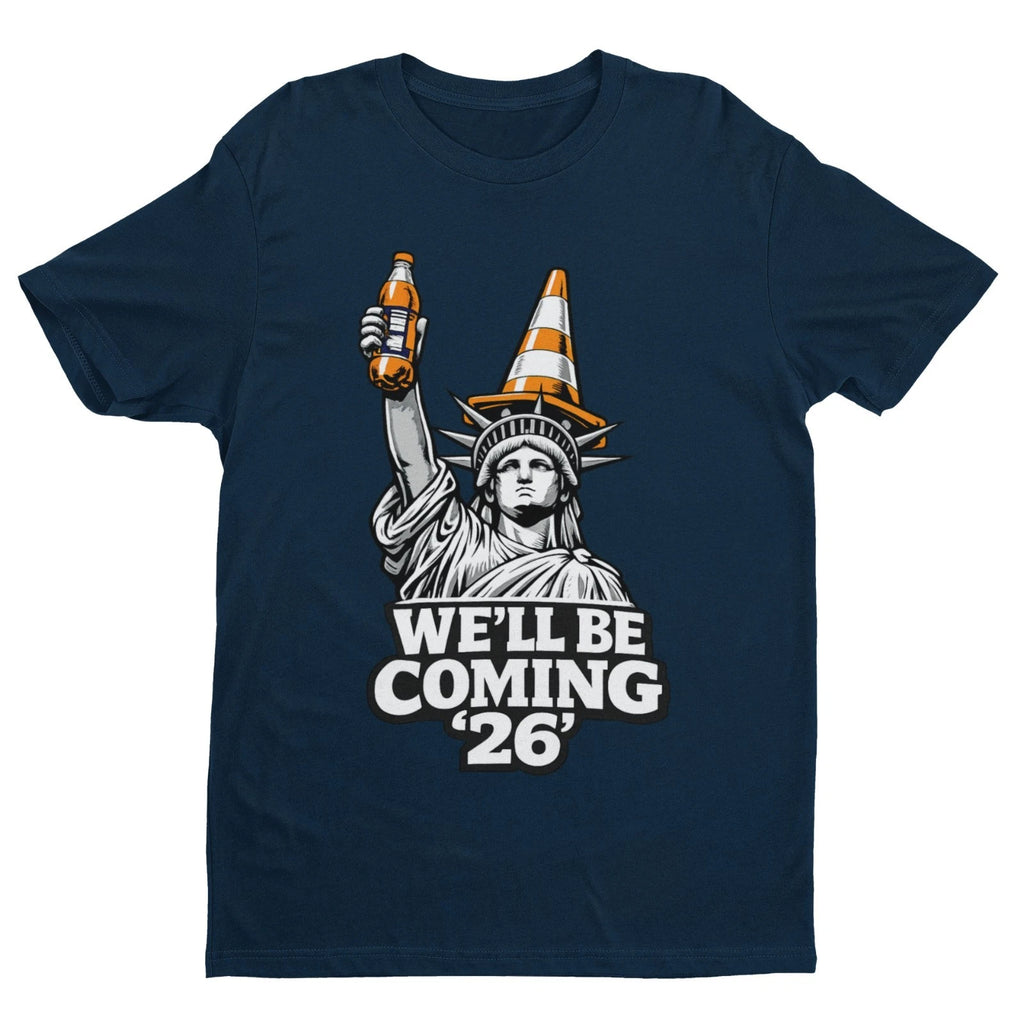 Scotland 2026 World Cup T Shirt We'll Be Coming Football Fan Gift Tee