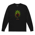 Wine And Weed Unisex Garment-Dyed Heavyweight Long-Sleeve Shirt