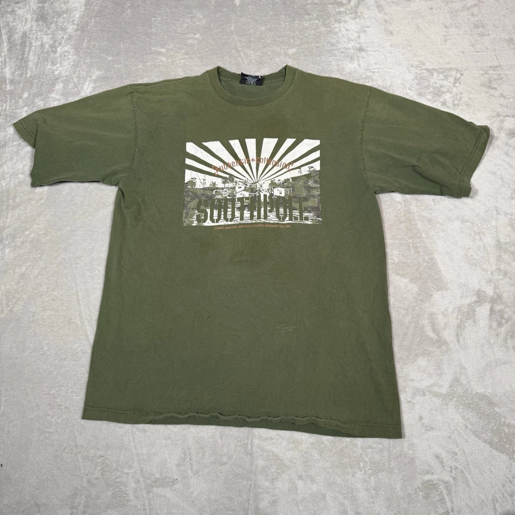 Southpole Shirt Mens 2XL Green Grunge Skater Military Graphic Y2K