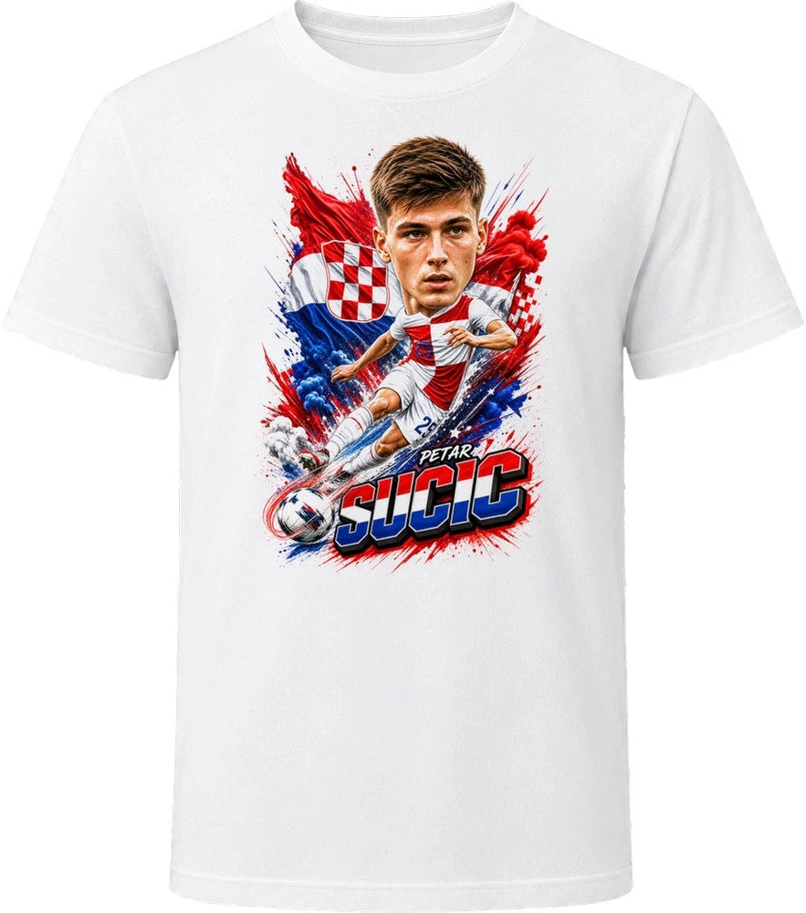 Petar Sucic Croatia Soccer Caricature 2026 World Cup T Shirt