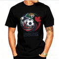 2026 USA Canada Mexico Soccer T-Shirt Eagle Jaguar Graphic Men Football Fan Tee