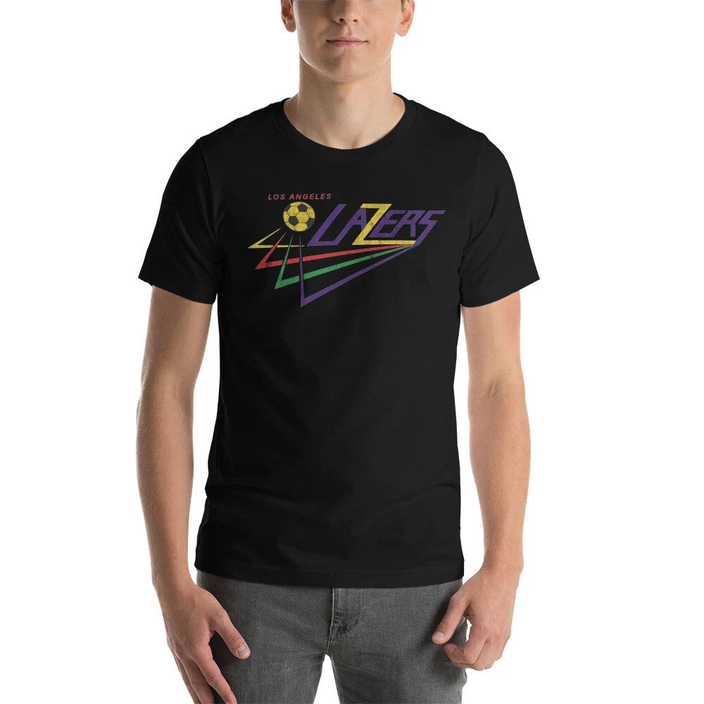 LOS ANGELES LAZERS Indoor Soccer MISL Team Shirt Short-Sleeve Unisex T-Shirt