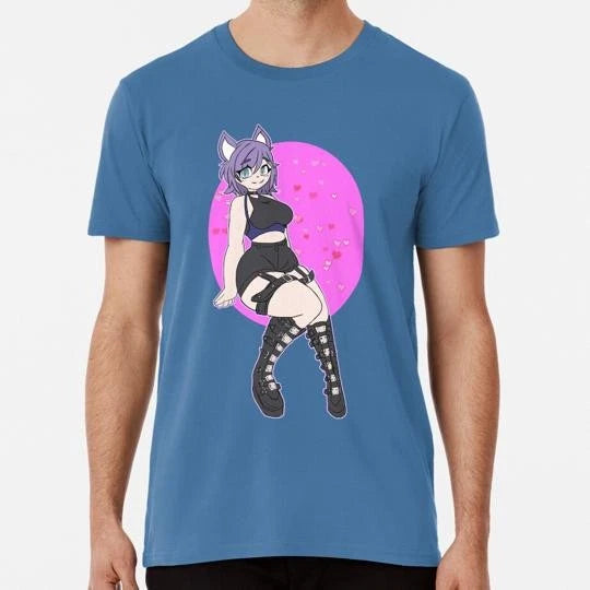 Kawaii Goth Neko Size S to 5XL Made in the USA T-Shirt