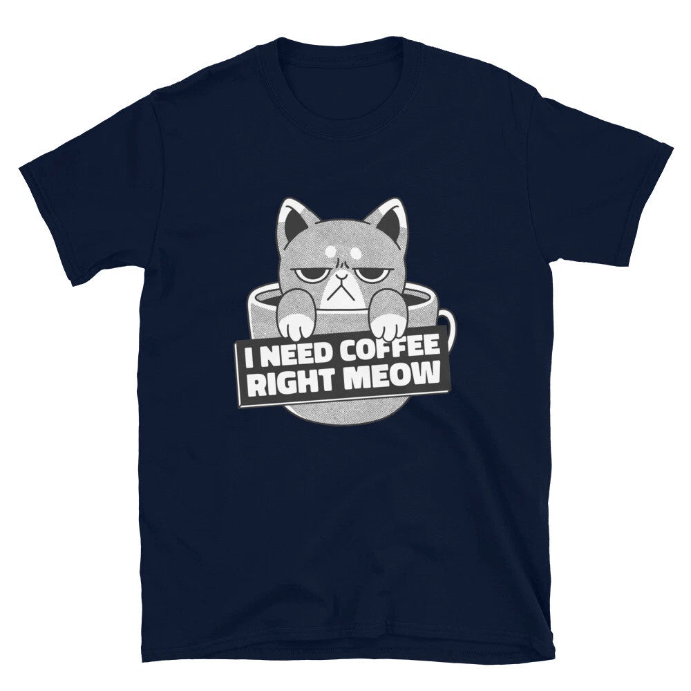 Extremely Cranky Cat Who Needs Coffee Classic Fit T-Shirt
