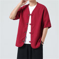 Men's Short Sleeve Button Down Shirt Casual Vacation Shirts Summer Top