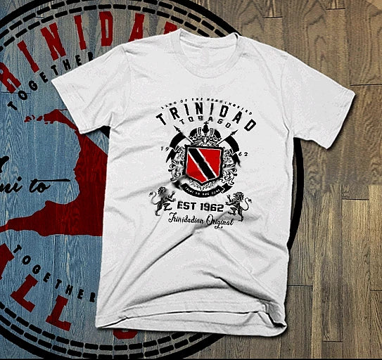 Trinidad t-shirt Trinidad and Tobago flag TNT Carnival Soca Island crest tee