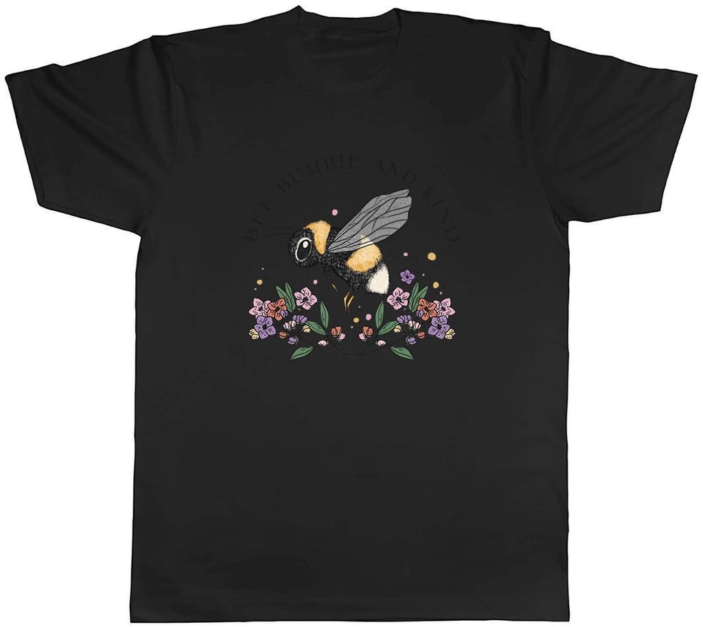 Bee Bumble and Kind Mens T-Shirt Cute Unisex Tee Gift