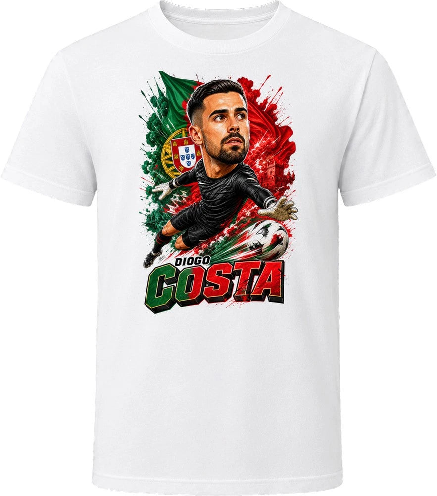 Diogo Costa Portugal Soccer Caricature 2026 World Cup T Shirt