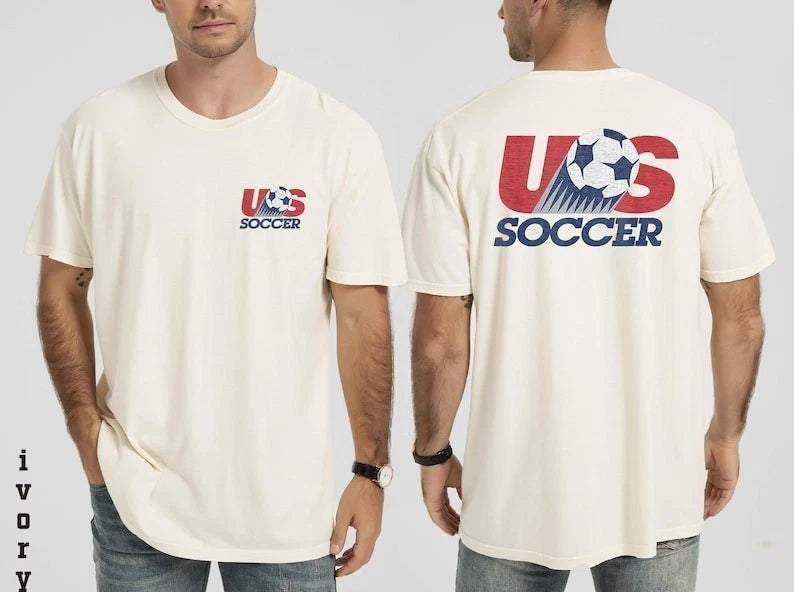 USA Soccer T Shirt, Vintage United States Football Tee, Retro World Cup For Fan