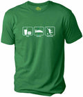 Soccer Shirt Men Eat Sleep SOCCER Graphic Funny T-Shirt Novelty Sarcastic Tee
