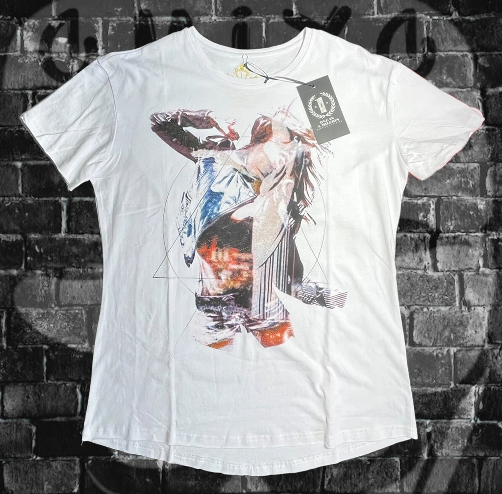 One In A Million Men’s T-shirt Short Sleeve M Graphic Print Vintage Y2K New WT