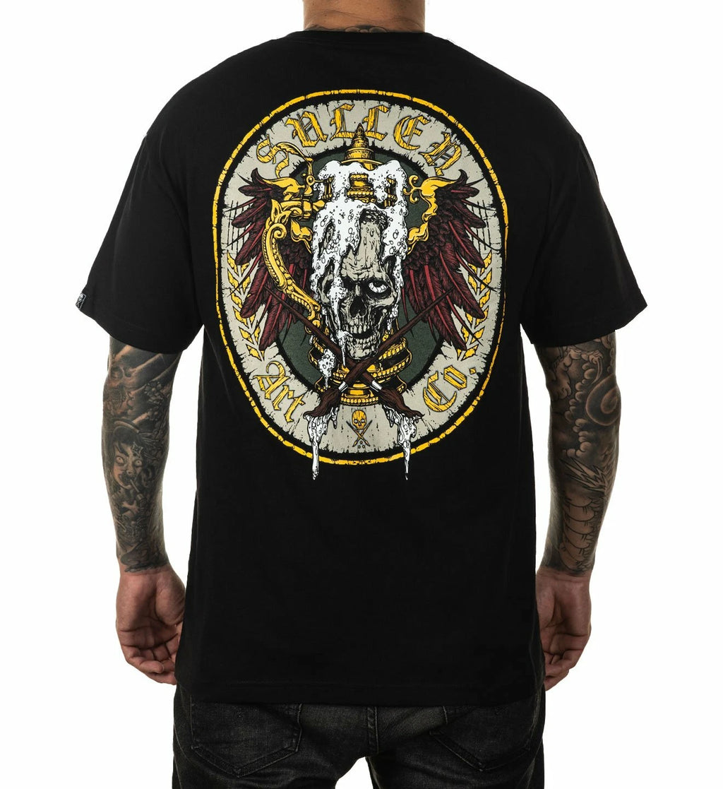 Sullen Pin Up Punk Street Bike Gothic Americana Tattoo Art Mens Tee STEINER