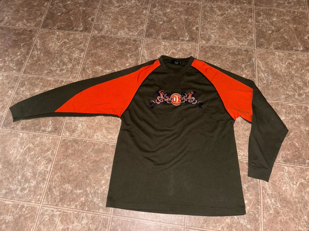 Vintage 2001 Y2K No Boundaries Shirt Men’s XL Retro Grunge Dragon Skateboard