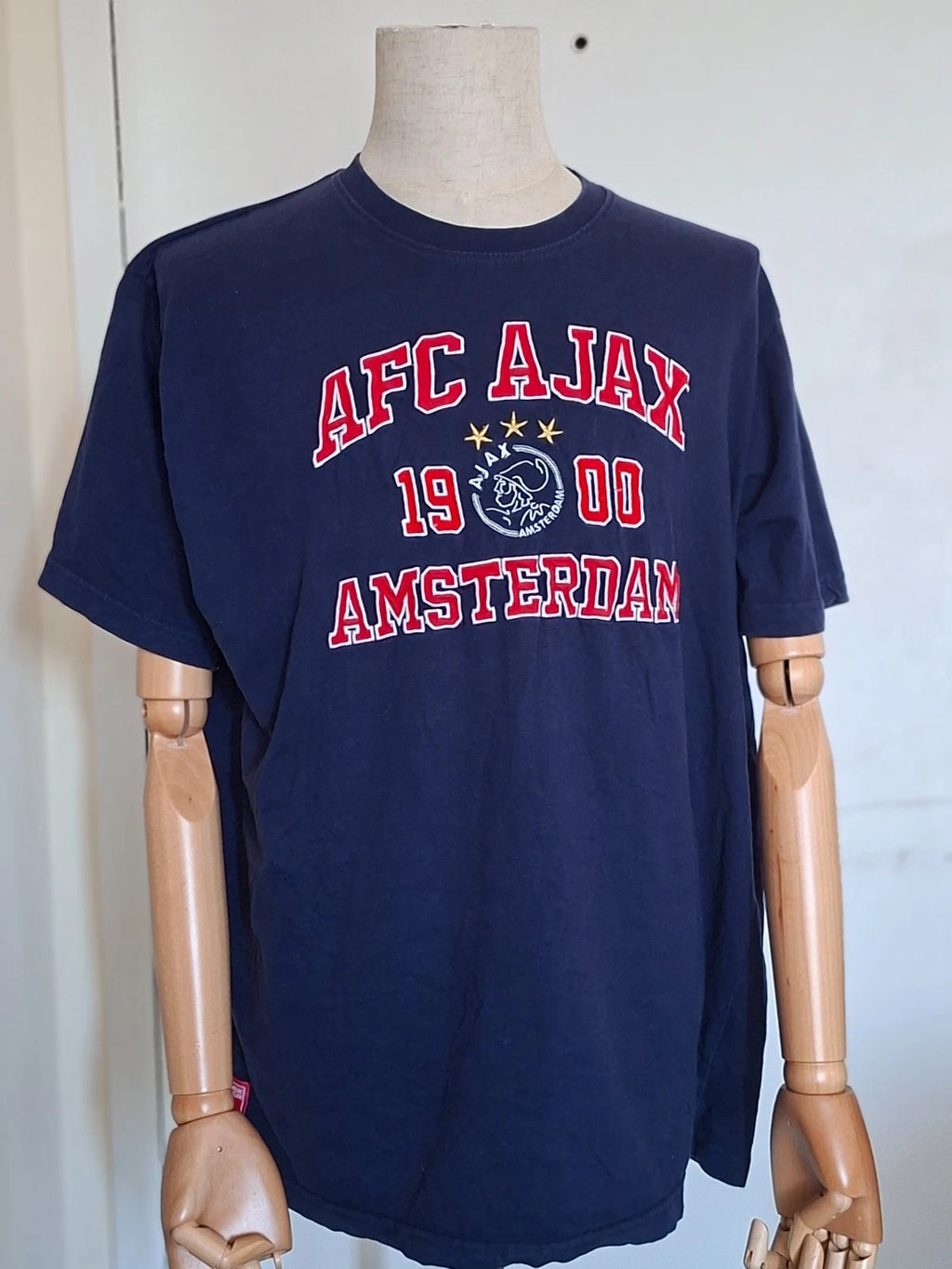 AFC Ajax Amsterdam Graphic T-Shirt Men’s Navy Soccer Fan Tee Size 2XL