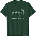 Algeria Soccer Heartbeat Football Pulse Graphic Fennec Pride T-Shirt
