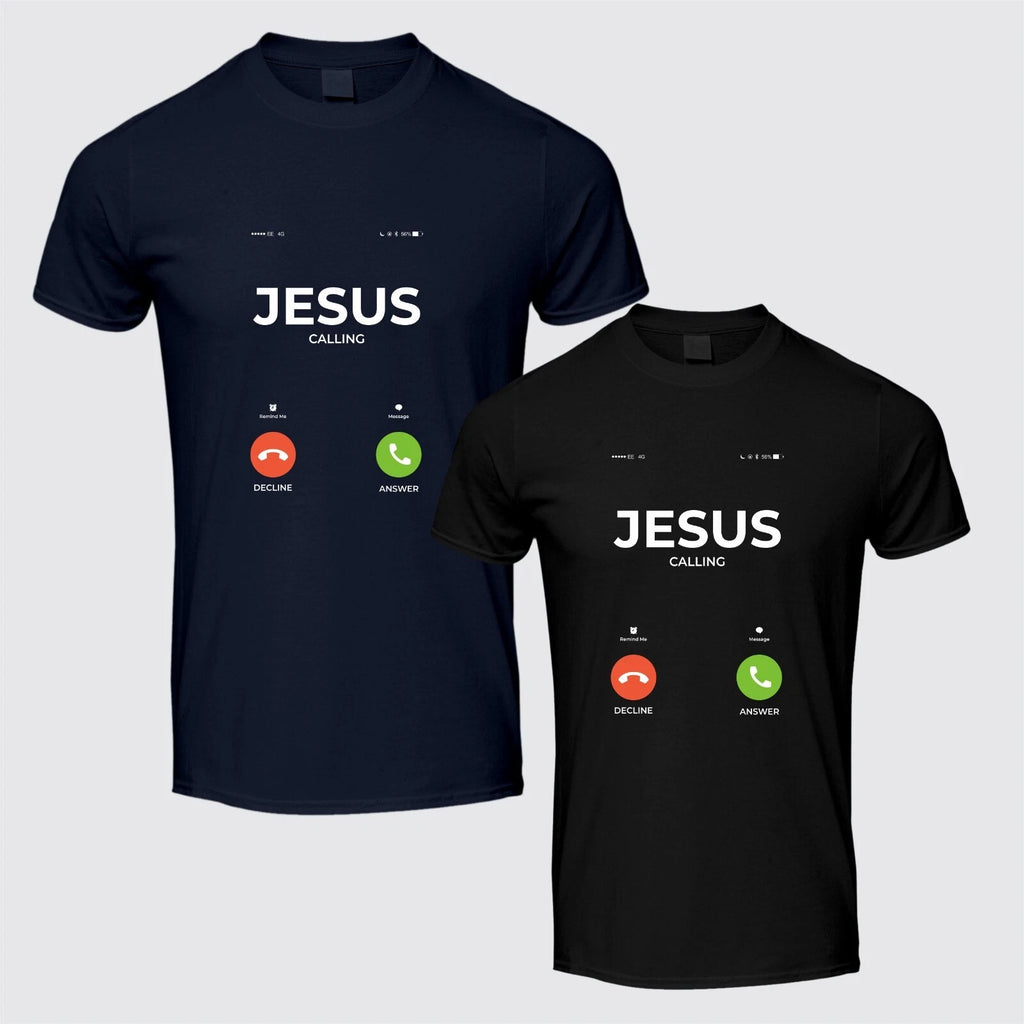 Funny Christian God Religious Gift Jesus Calling T-Shirt Unisex Kids Adults Top