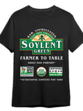 Ultra-Soft Soylent Green Farmer to Table - Creative Print T-Shirt, Comfort-Fit C