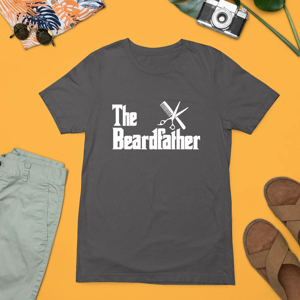 The Beard Father T-Shirt Funny Barber Gift Stylish Hairdresser Grooming Expert