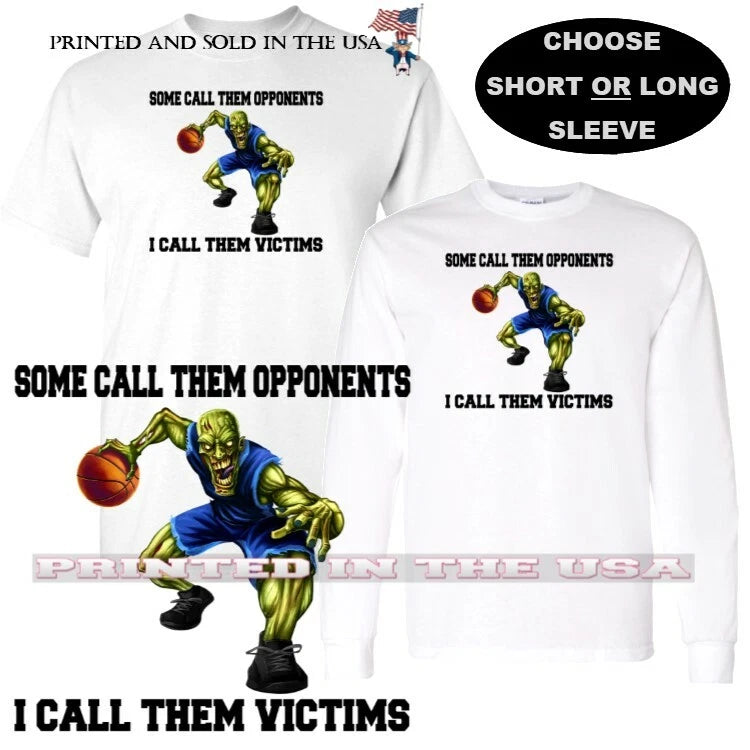 Basketball Zombie Team Mascot Player Victim Not Opponent Custom Cartoon T Shirt
