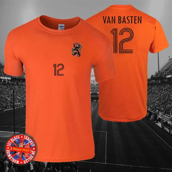 Marco van Basten Holland Inspired Football T-shirt, Men's, Ladies, Kids