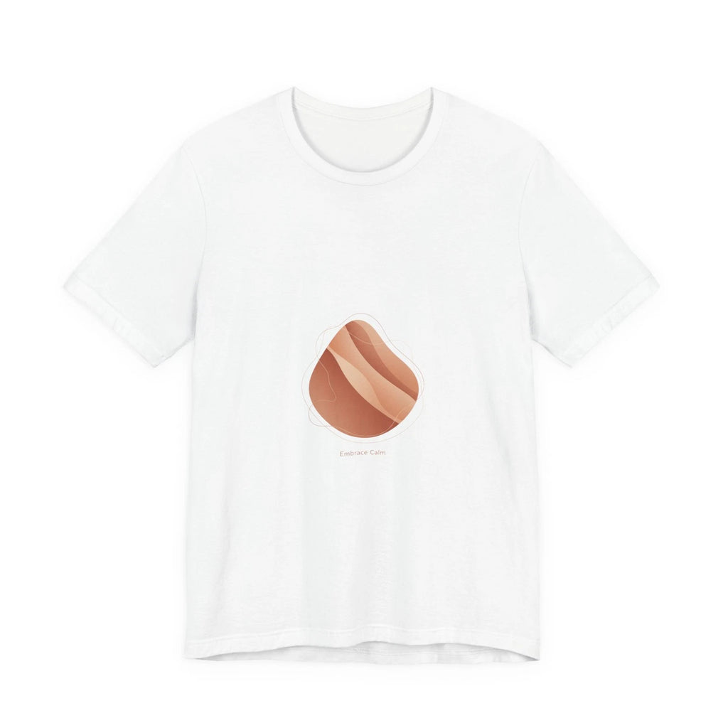 Terracotta Abstract Arch Tee | earthy minimal print, warm neutral shapes