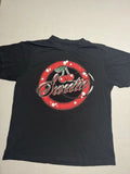 Chemistry Brand Black Tee "Sweetie" Cherry Y2K Design, XL T-shirt #891