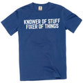 Men's funny Knower Of Stuff Fixer Of Things – Graphic Tee DIY garage Tshirt