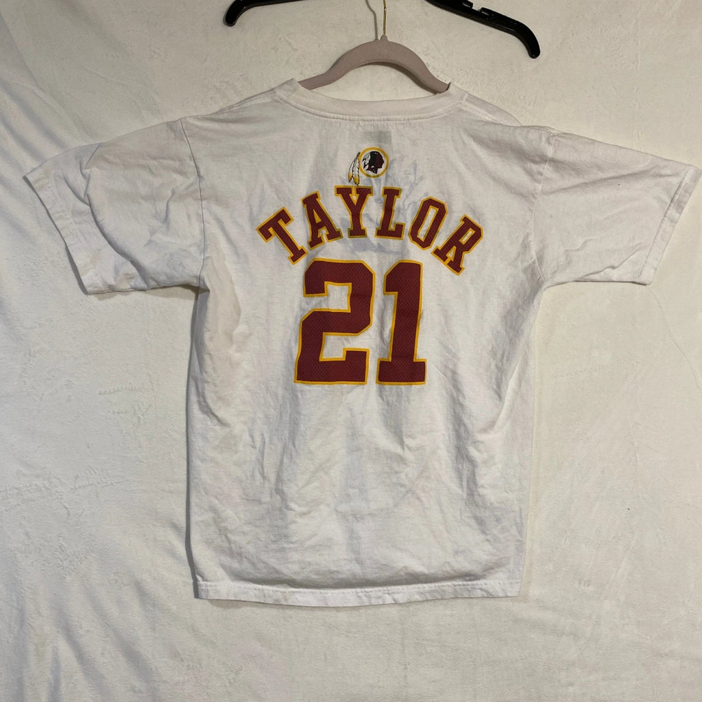 Reebok Washington Redskins Sean Taylor 21 T-Shirt Mens Small White Jersey Style