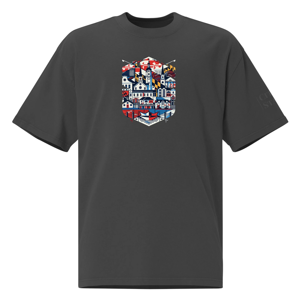 Oversized faded t-shirt (MARYLAND)