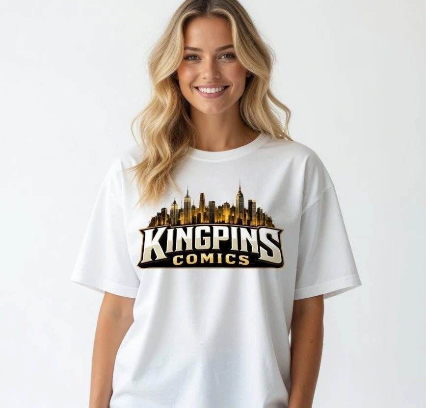 Comic Villain Kingpin Style Graphic T Shirt Vintage Hero Fan Tee