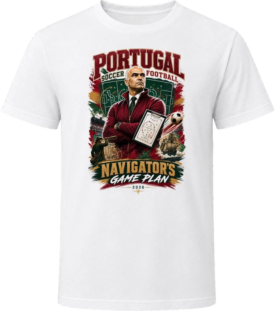 Portugal Soccer Football Coach Navigator's Game Plan T Shirt