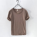 M-3XL Cotton T-Shirt Lightweight Breathable Slim-Fit O-Neck - Basic Casual shirt