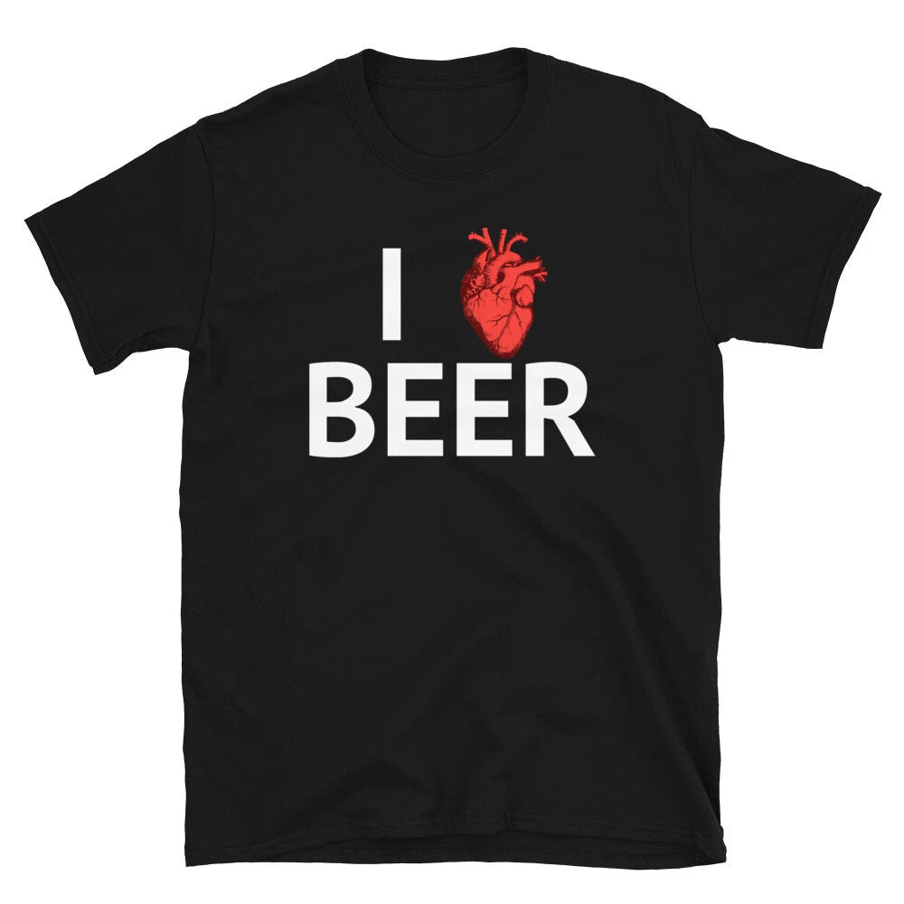 I love beer - drinking Short-Sleeve Unisex T-Shirt