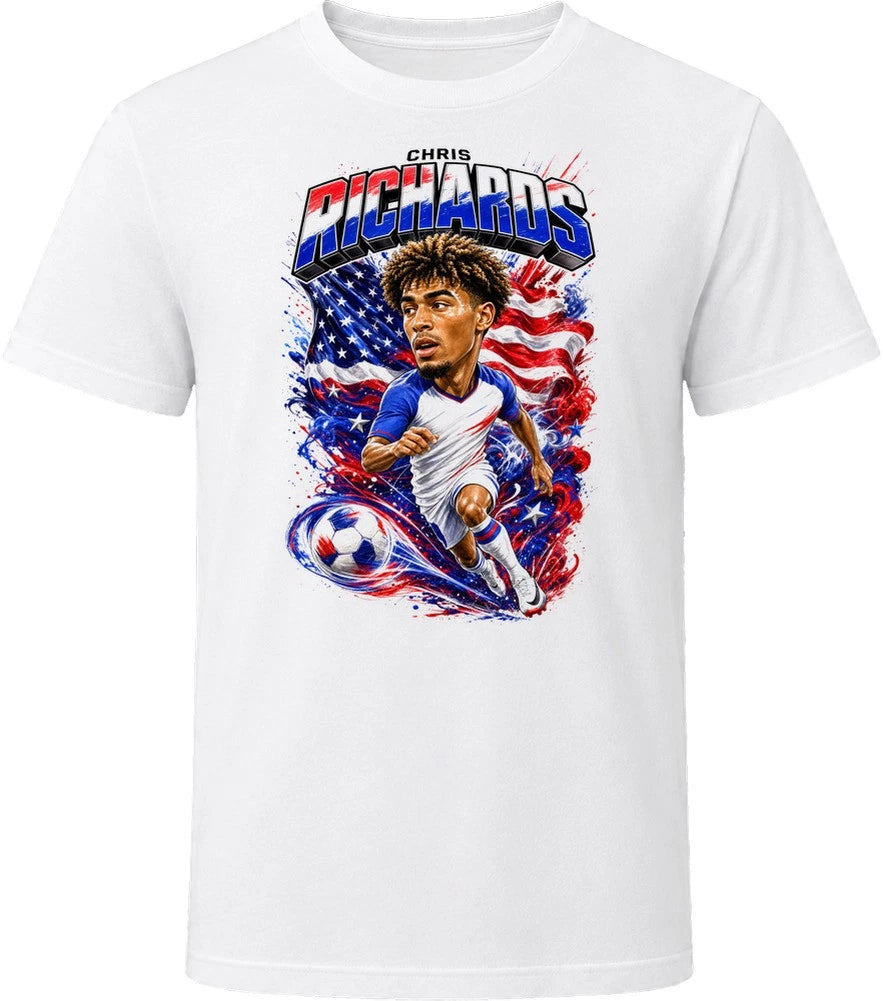 Chris Richards United States Soccer Caricature 2026 World Cup T Shirt