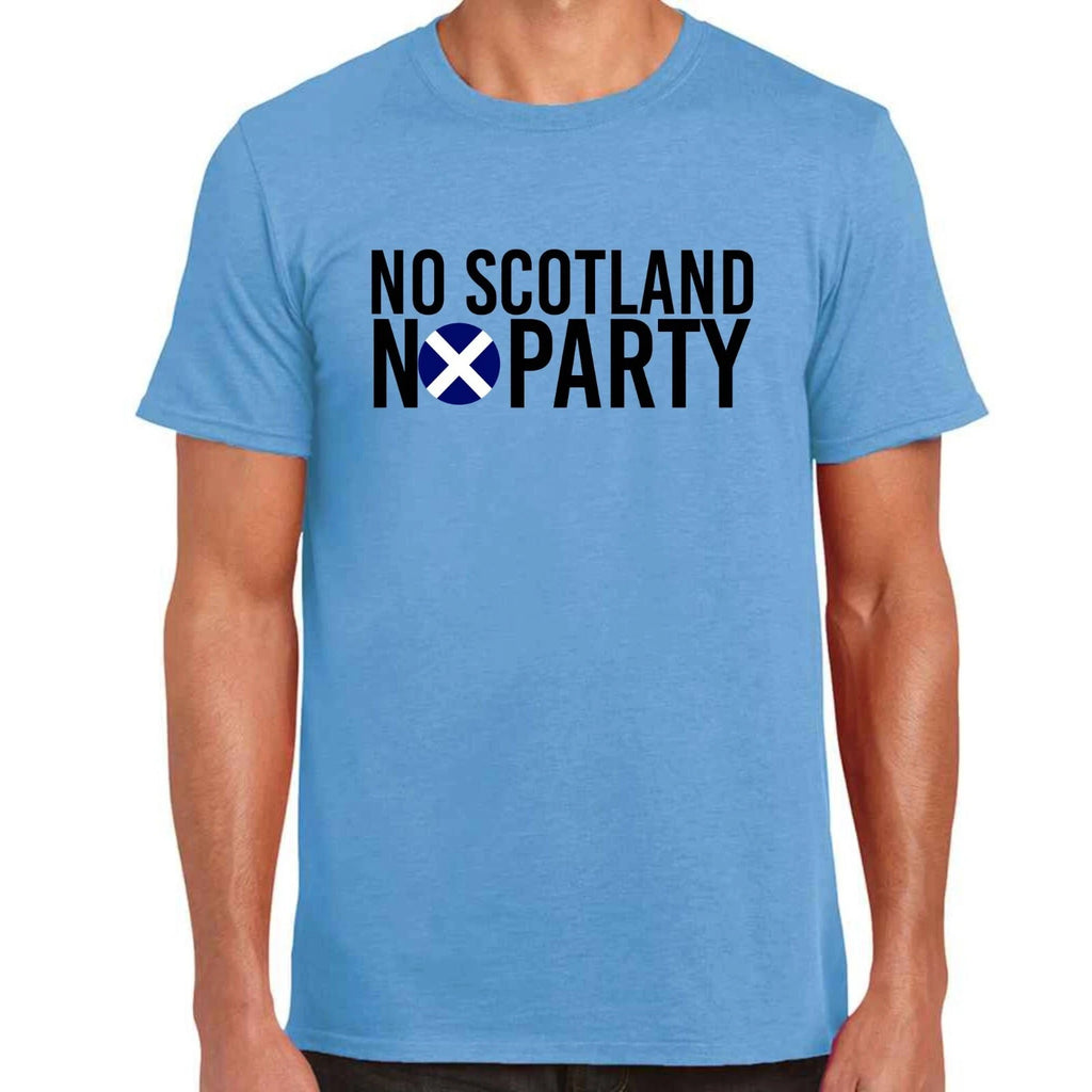No Scotland No Party 2026 Football World Cup USA Canada Mexico Blue T-shirt/Tee