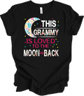 Grammy Moon and Back Shirt Floral Grandma Gift from Grandkids Boho Moon Tee