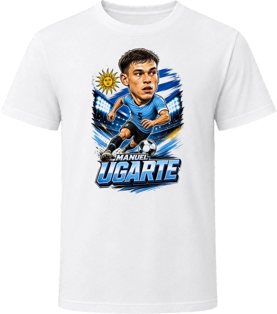 Manuel Ugarte, Uruguay Caricature Soccer 2026 T Shirt