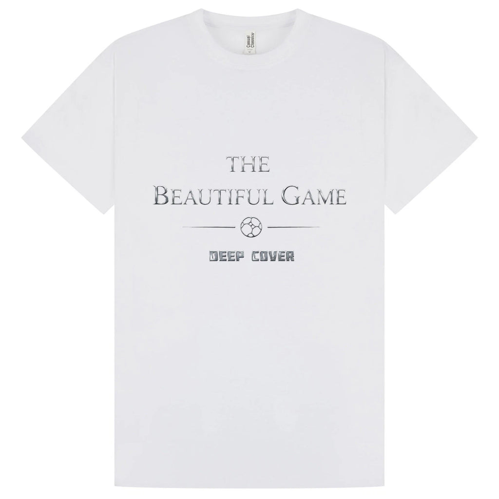 The Beautiful Game Cotton T-Shirt World Cup 26 in White & Silver XS to 5XL
