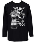 Vive le Rock Punk Long Sleeve T-Shirt Seditionaries Style Men’s Black Top