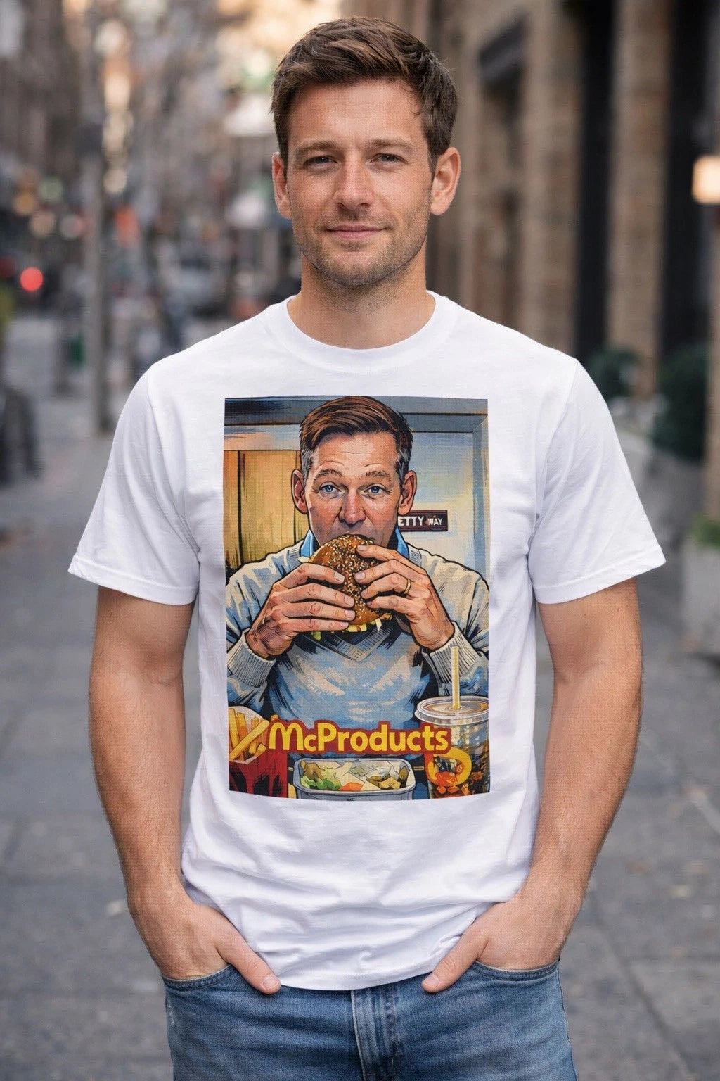 McProduct Big Arch McDonald’s Parody CEO T-Shirt 🍔 Size Large