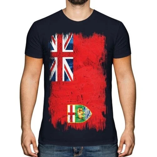 Manitoba Grunge Flag Men's T-Shirt Manitobans T-Shirt