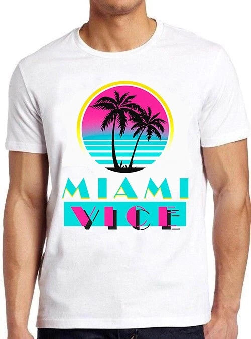 Miami Vice Cult Music Movie Funny Gamer Meme Gift Tee T Shirt M887