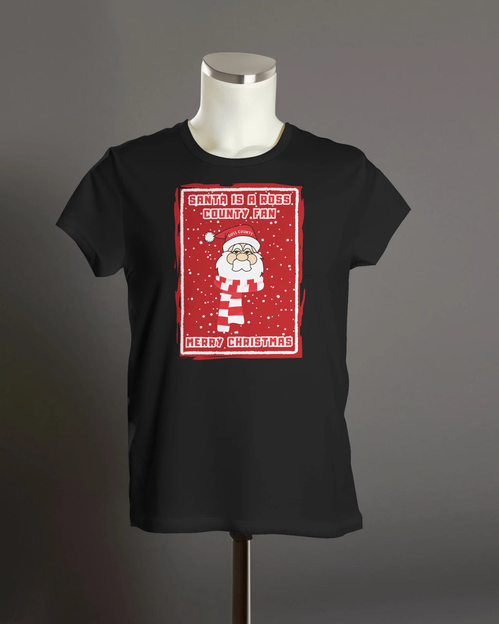 Ross County T Shirt - Santa is a Ross County Fan - Xmas - Organic - Unisex