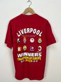 Liverpool European Champions 2005 Fan Shirt Football Soccer Jersey Red Retro L