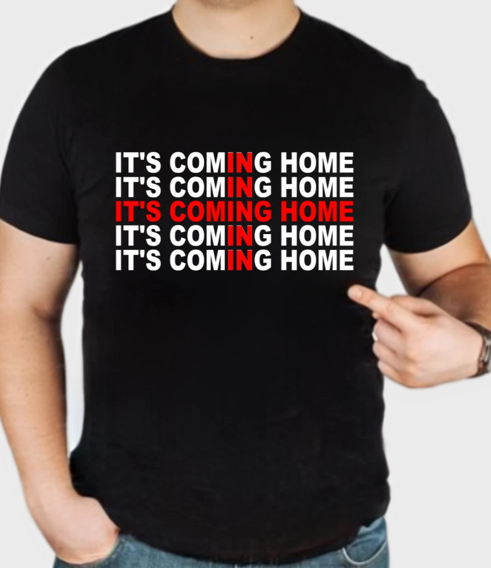 It's Coming Home Shirt, England Football Shirt, World Cup 2026 Unisex Adult Tees