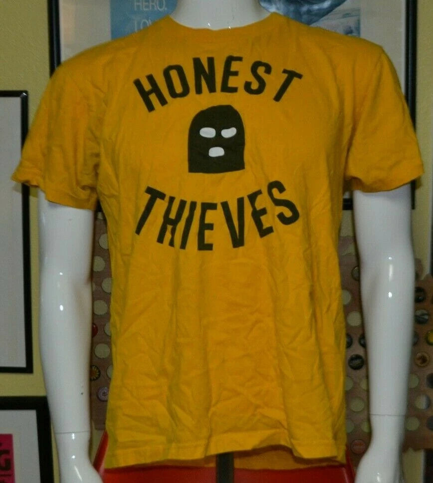 Goatwear Creative Design Honest Thieves Street Wear T Shirt Large Nice